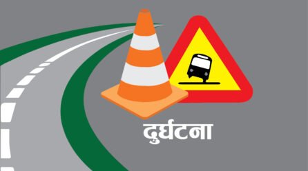 जानकीमा स्कुल बसको ठक्करबाट मोटरसाइकल चालकको मृत्यु